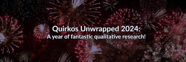 Quirkos Unwrapped 2024: A fantastic year in research!