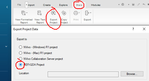 how to create copy of project in nvivo 12